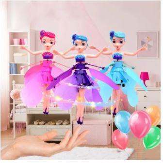 Rechargeable LED Flying Princess Dolls with Infrared Control - Magic Flying Toys for Kids - Perfect Birthday Gift - zencart