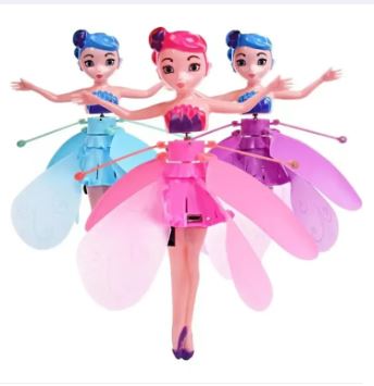 Rechargeable LED Flying Princess Dolls with Infrared Control - Magic Flying Toys for Kids - Perfect Birthday Gift - zencart