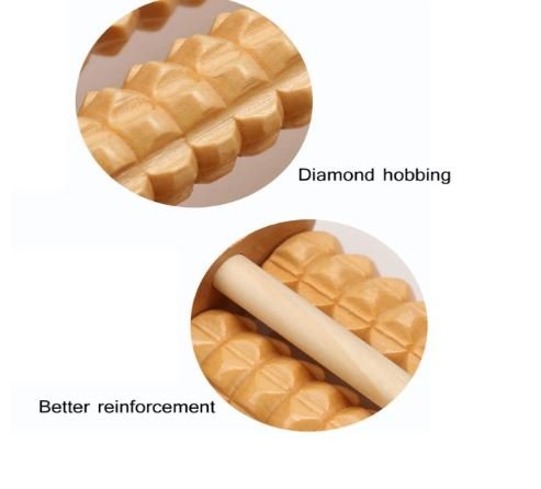 Traditional Wooden Roller Foot Massager | Stress Release Tool - zencart